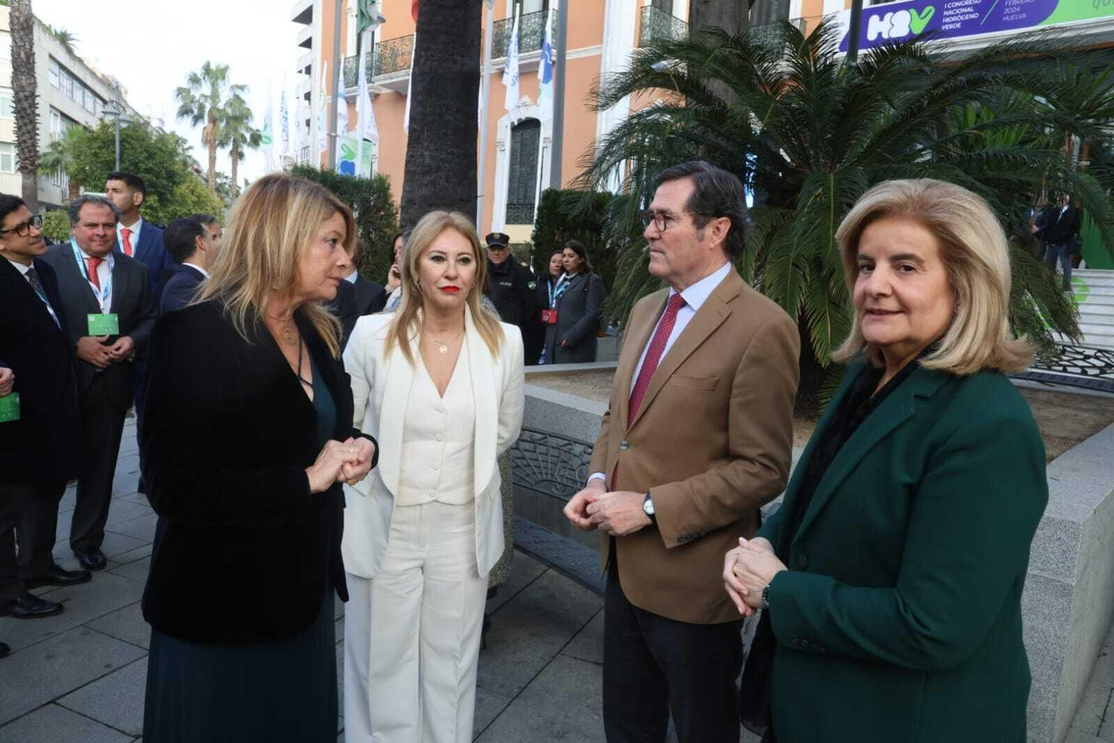 Imágenes de la inauguración del I Congreso Nacional de Hidrógeno Verde en Huelva