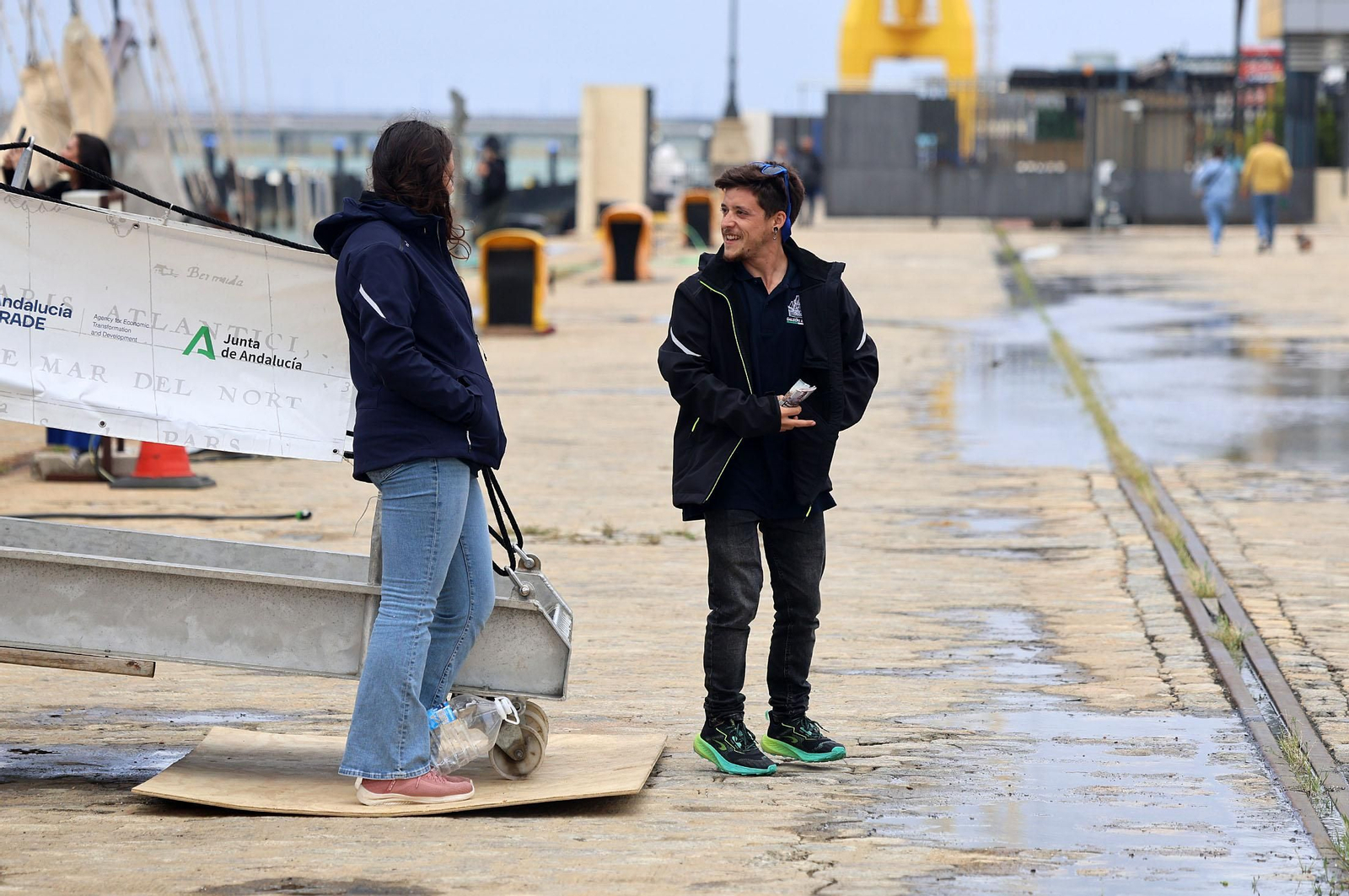 Imágenes del Galeón Andalucía en el Puerto de Huelva