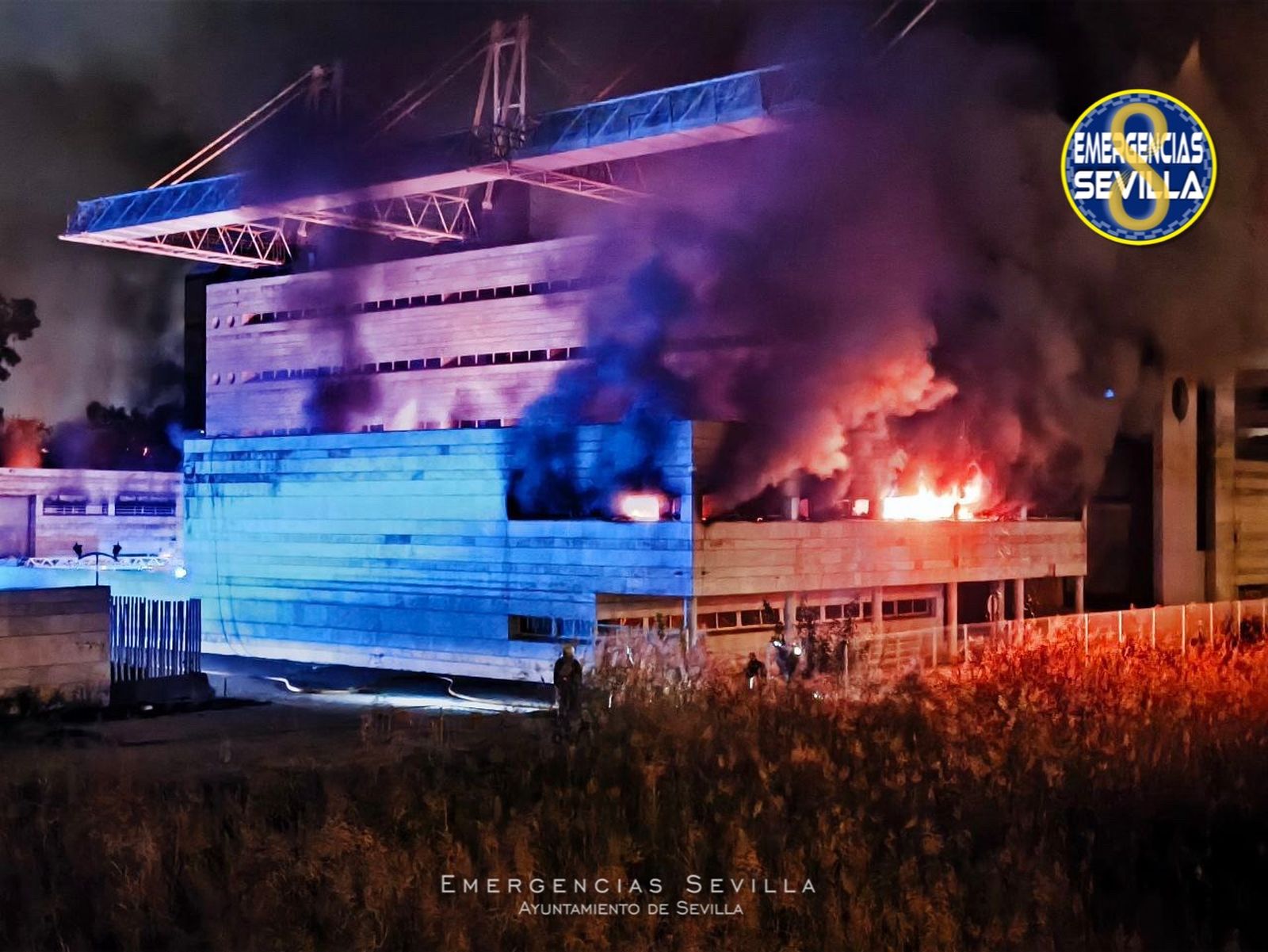 Incendio en el auditorio Rocío Jurado.