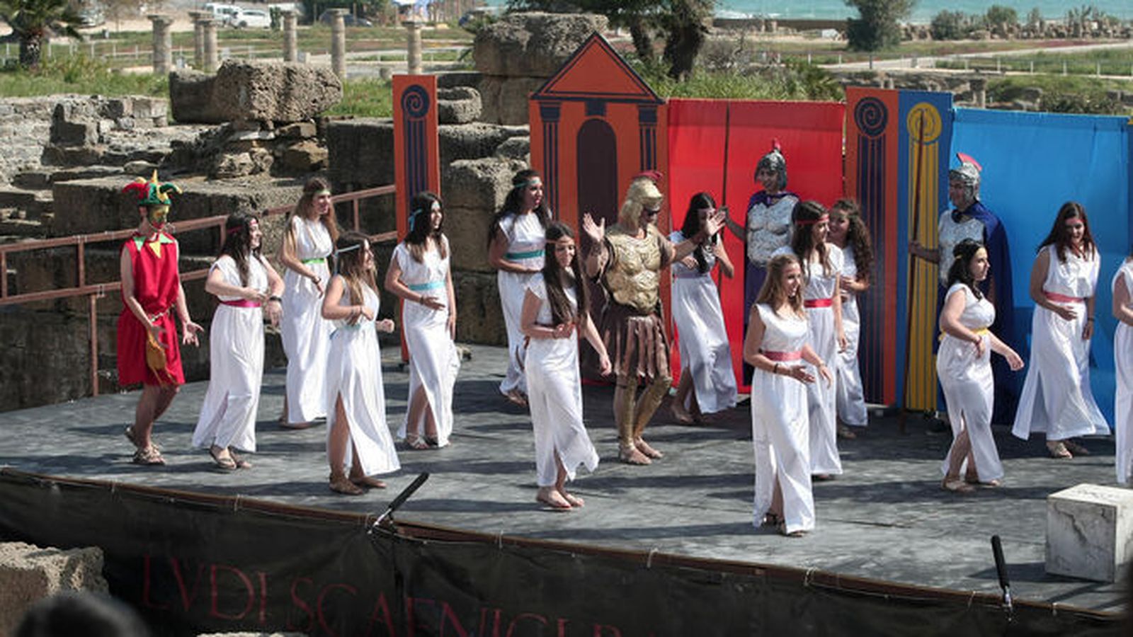 Imagen de archivo de una de las sesiones del Festival de Teatro Grecolatino en Baelo Claudia