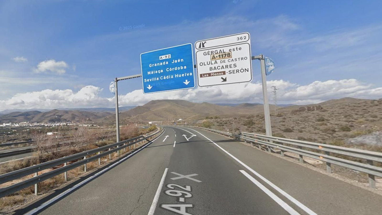 Una de las zonas de la autovía A-92 que se verá afectada por las obras.