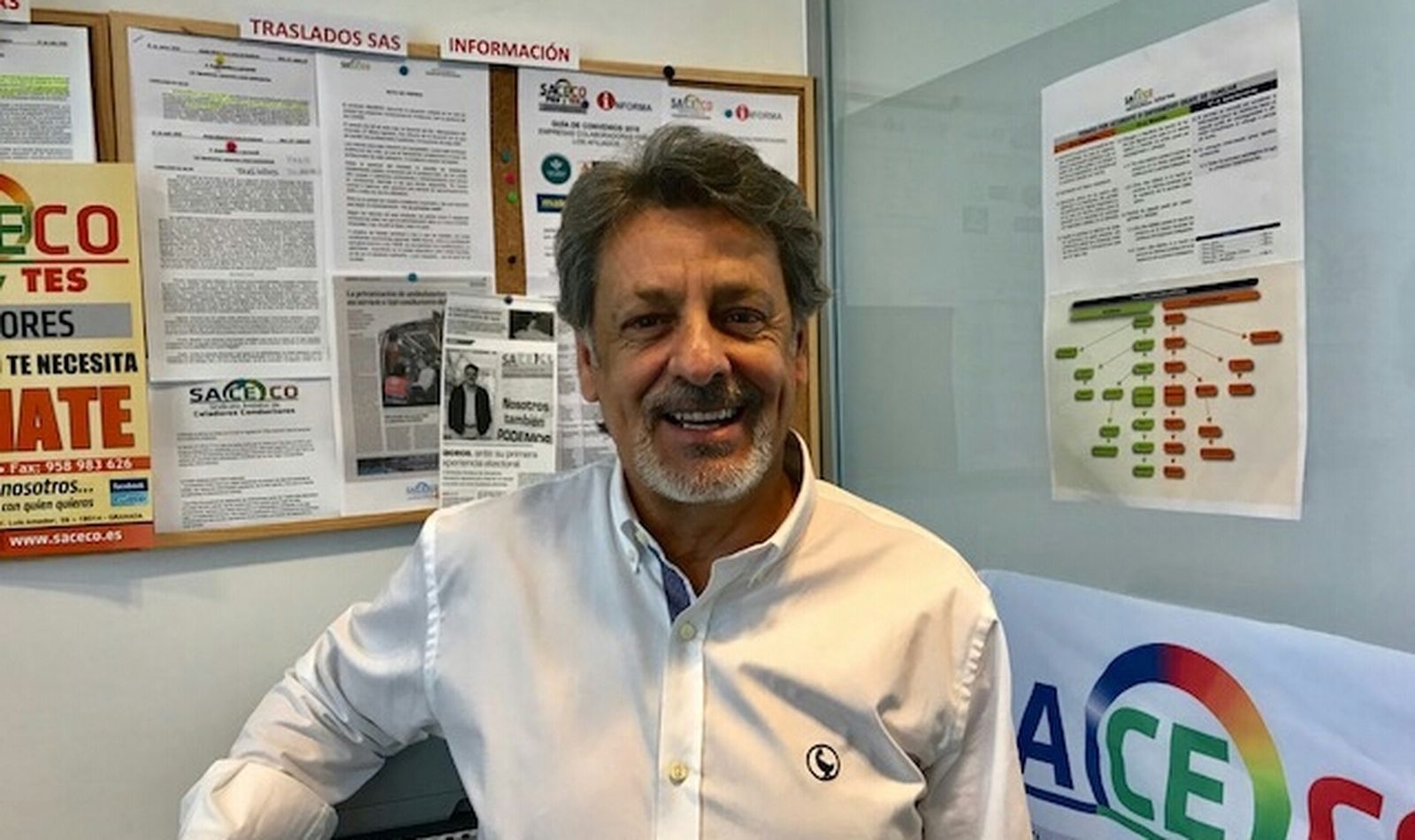 Juan Cebrián,  fundador y presidente del Sindicado Andaluz de Celadores Conductores