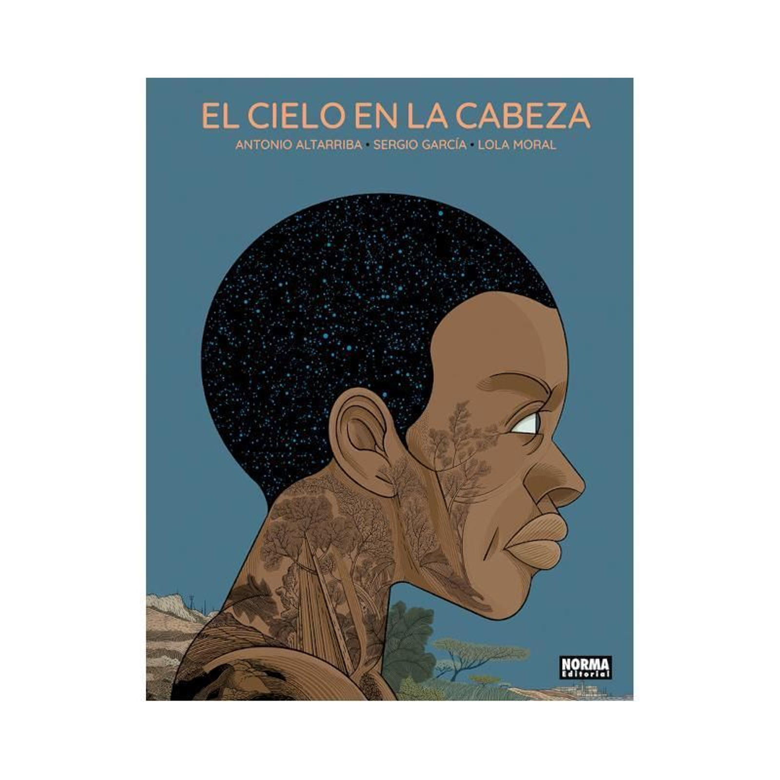 Ilustración de la portada de 'El cielo en la cabeza'