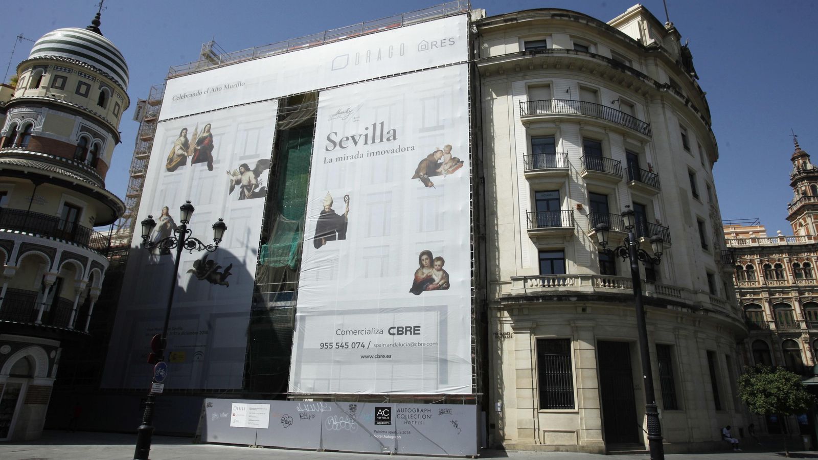 El hotel que se está construyendo en la Avenida de la Constitución.