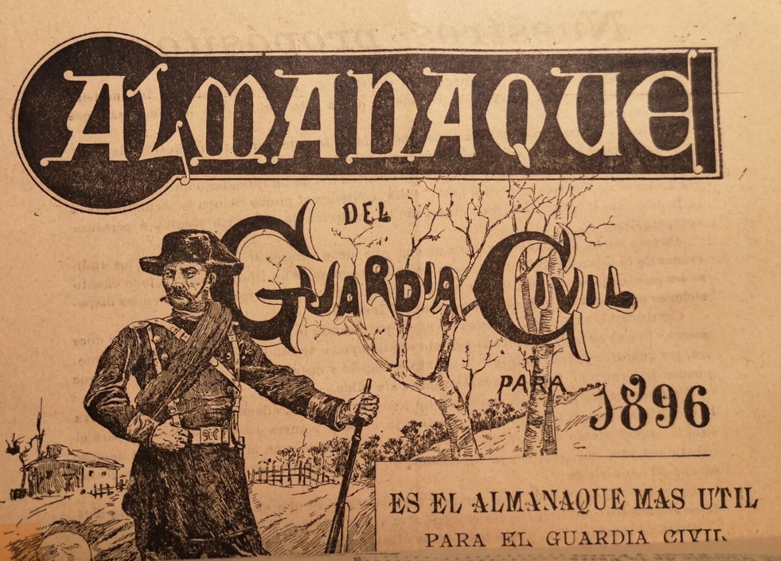 Promoción del Almanaque de 1896 publicado por "El Heraldo de la Guardia Civil".