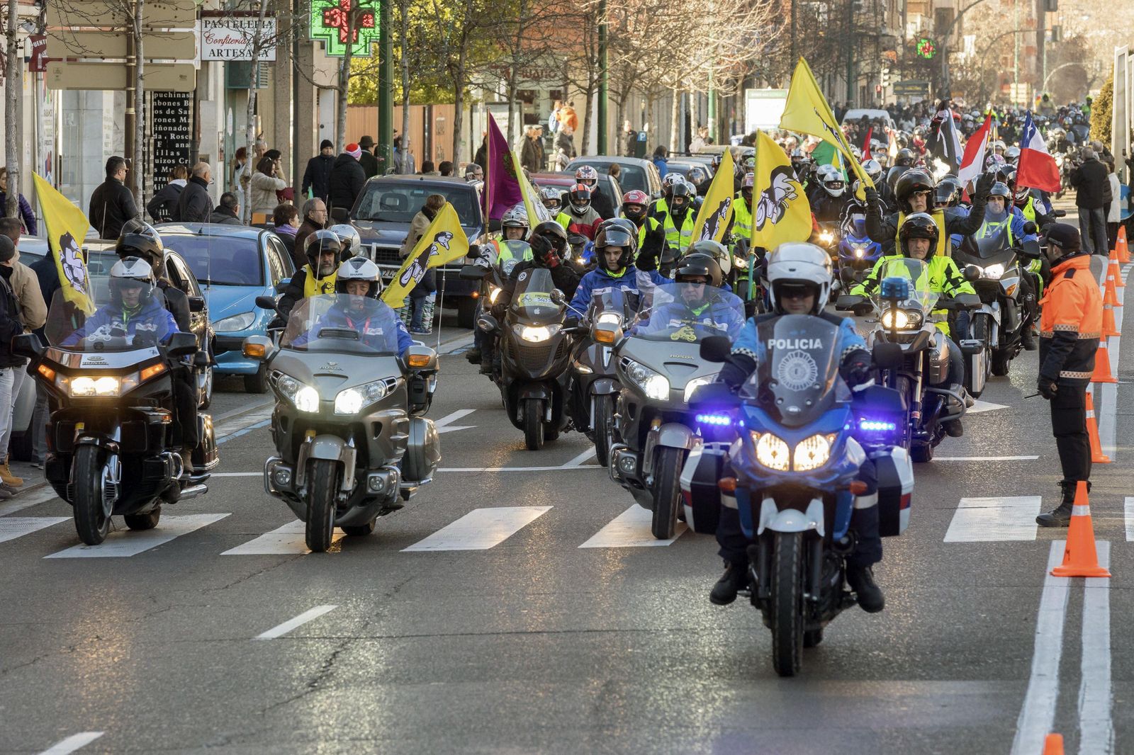 Homenaje en Valladolid a los motoristas fallecidos en accidentes