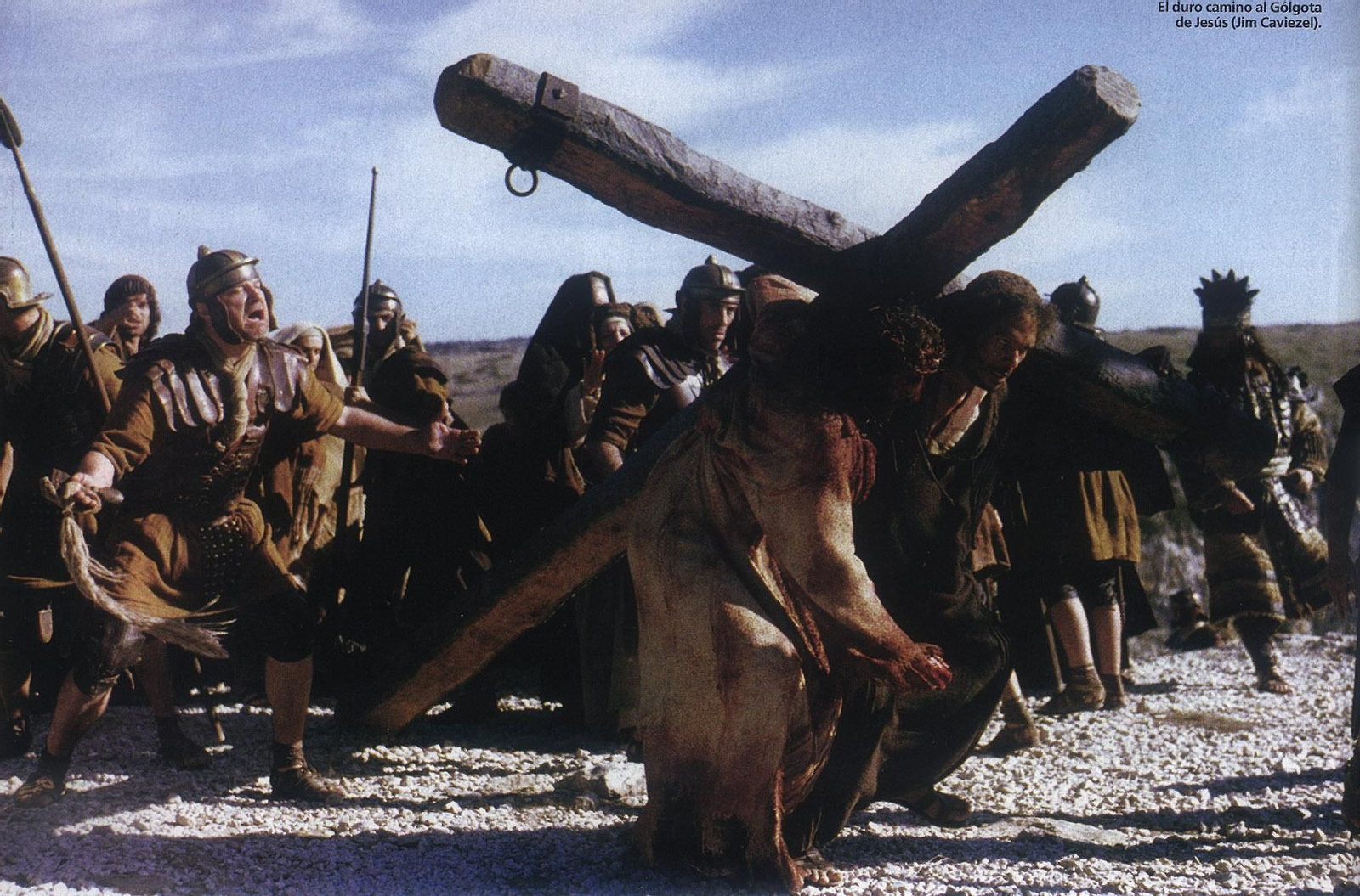 Escena de la película de Mel Gibson. Realismo en estado puro de las últimas horas de Cristo. Escena de la película de Mel Gibson. Realismo en estado puro de las últimas horas de Cristo.