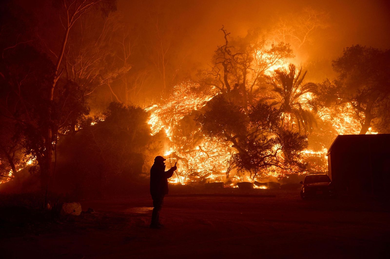 Las impresionantes imágenes del incendio Franklin que azota Estados Unidos