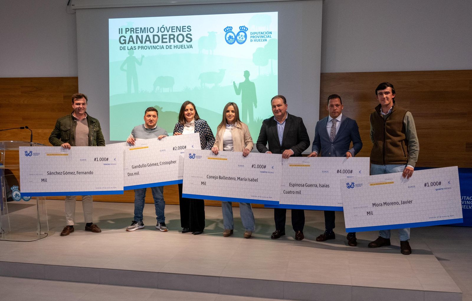 Acto de entrega de premios.