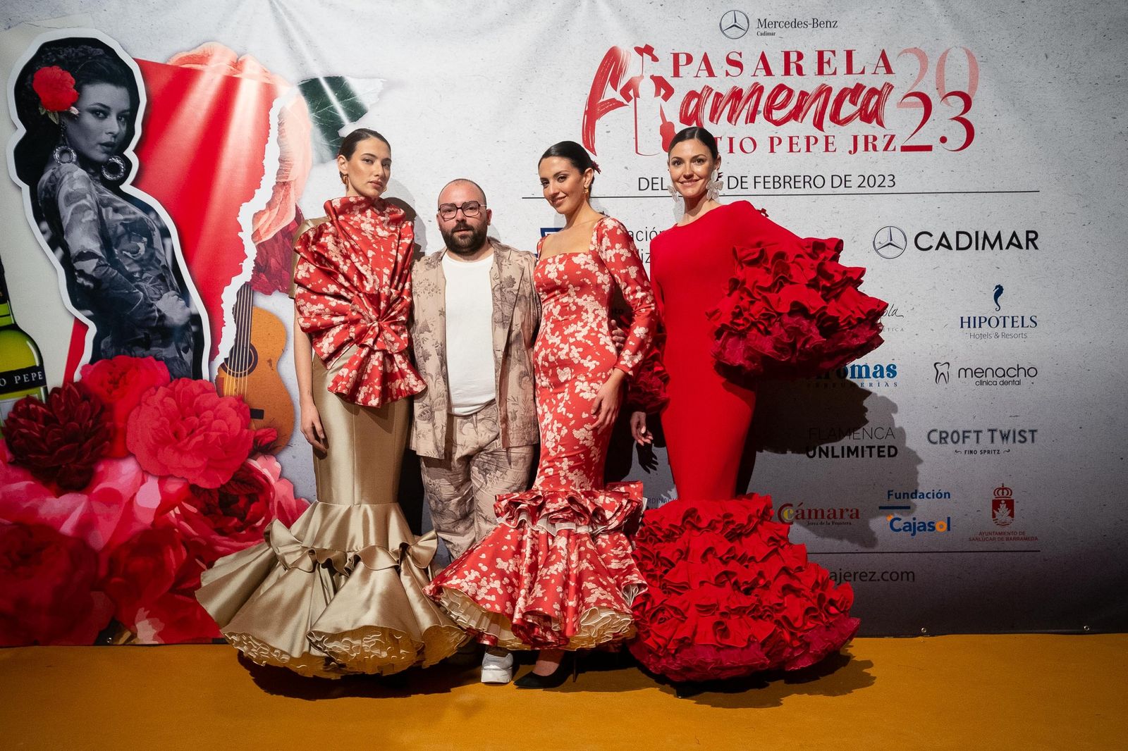 Desfile de Juan Saavedra en la Pasarela Flamenca Jerez Tío Pepe 2023