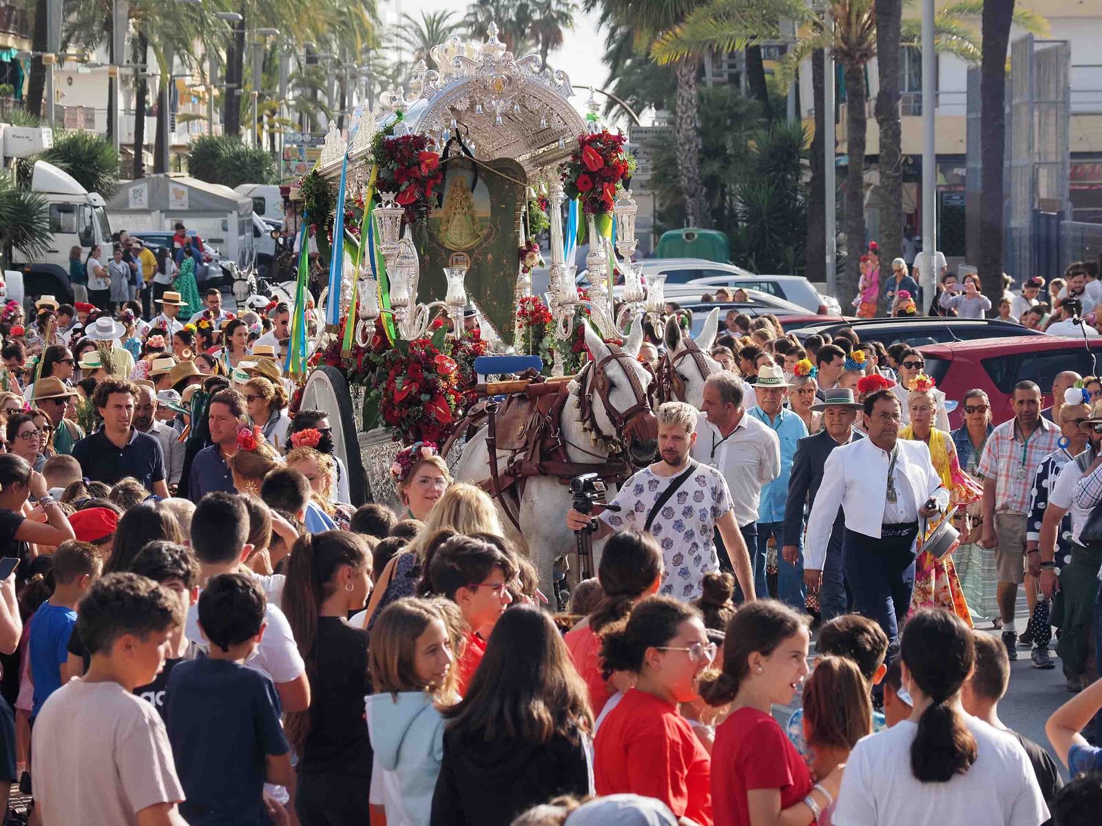 La Hermandad del Rocío de Punta Umbría, que sale este martes.