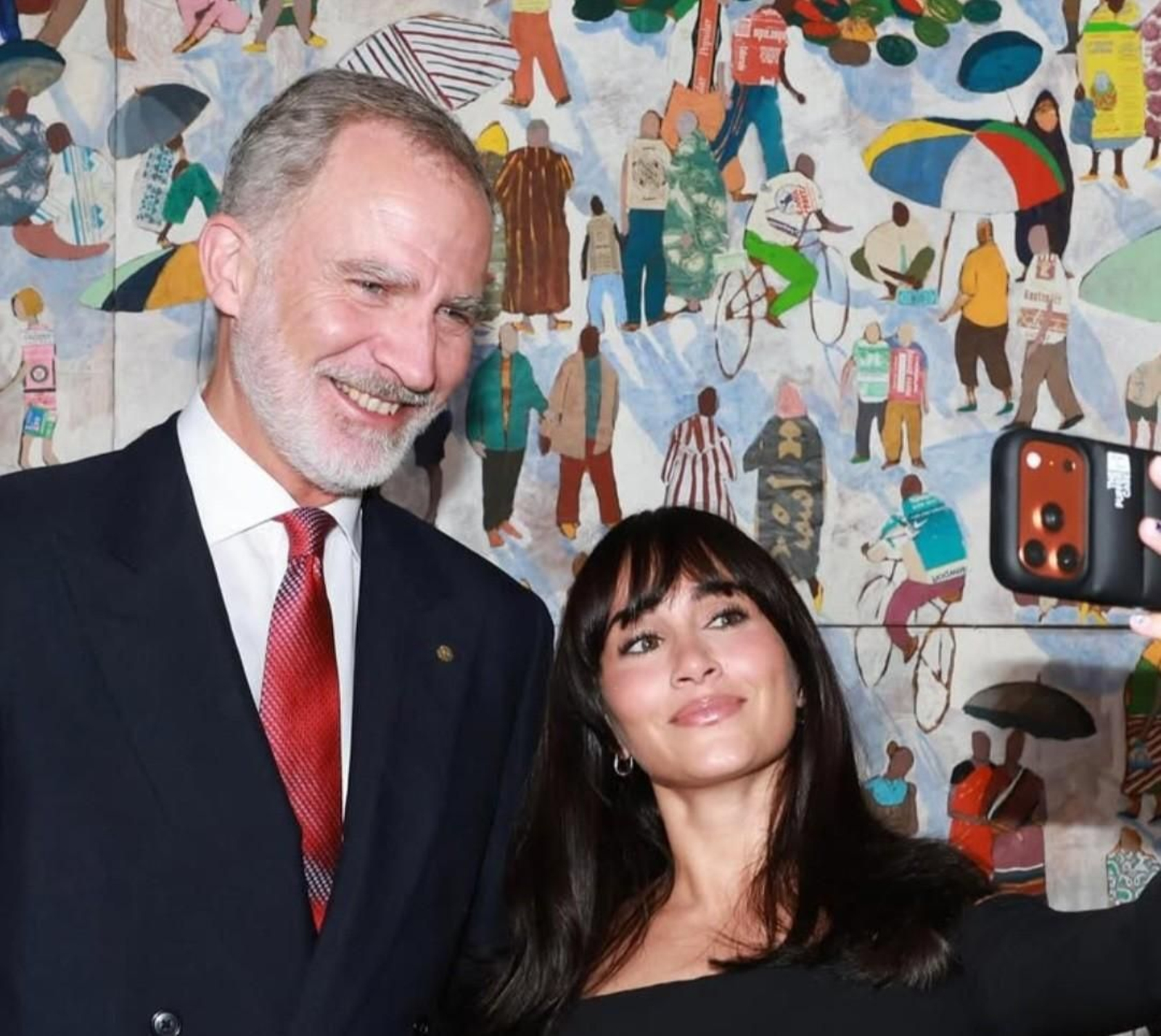 El Rey y Aitana este martes en Barcelona