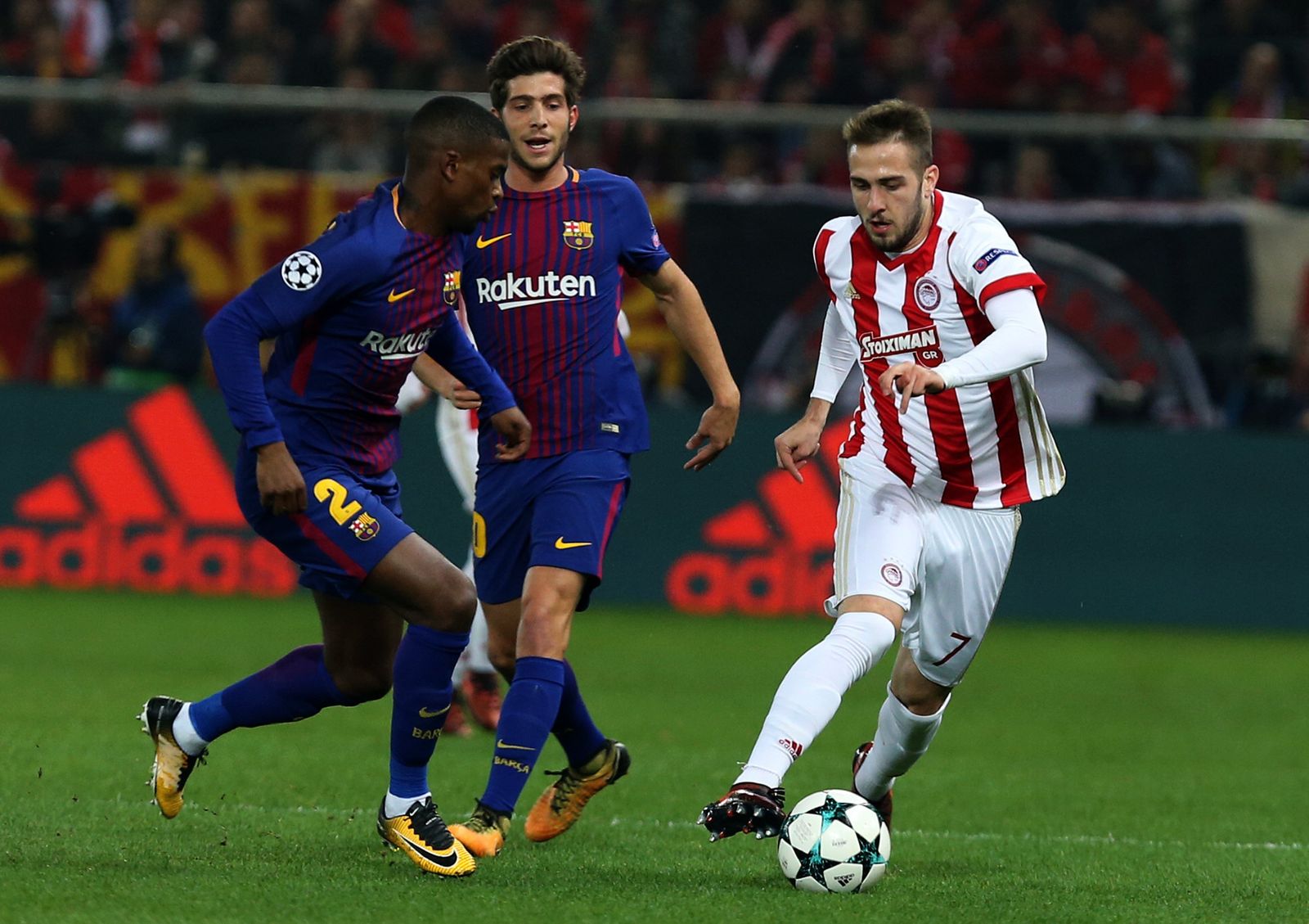 Las imágenes del Barça-Olympiakos