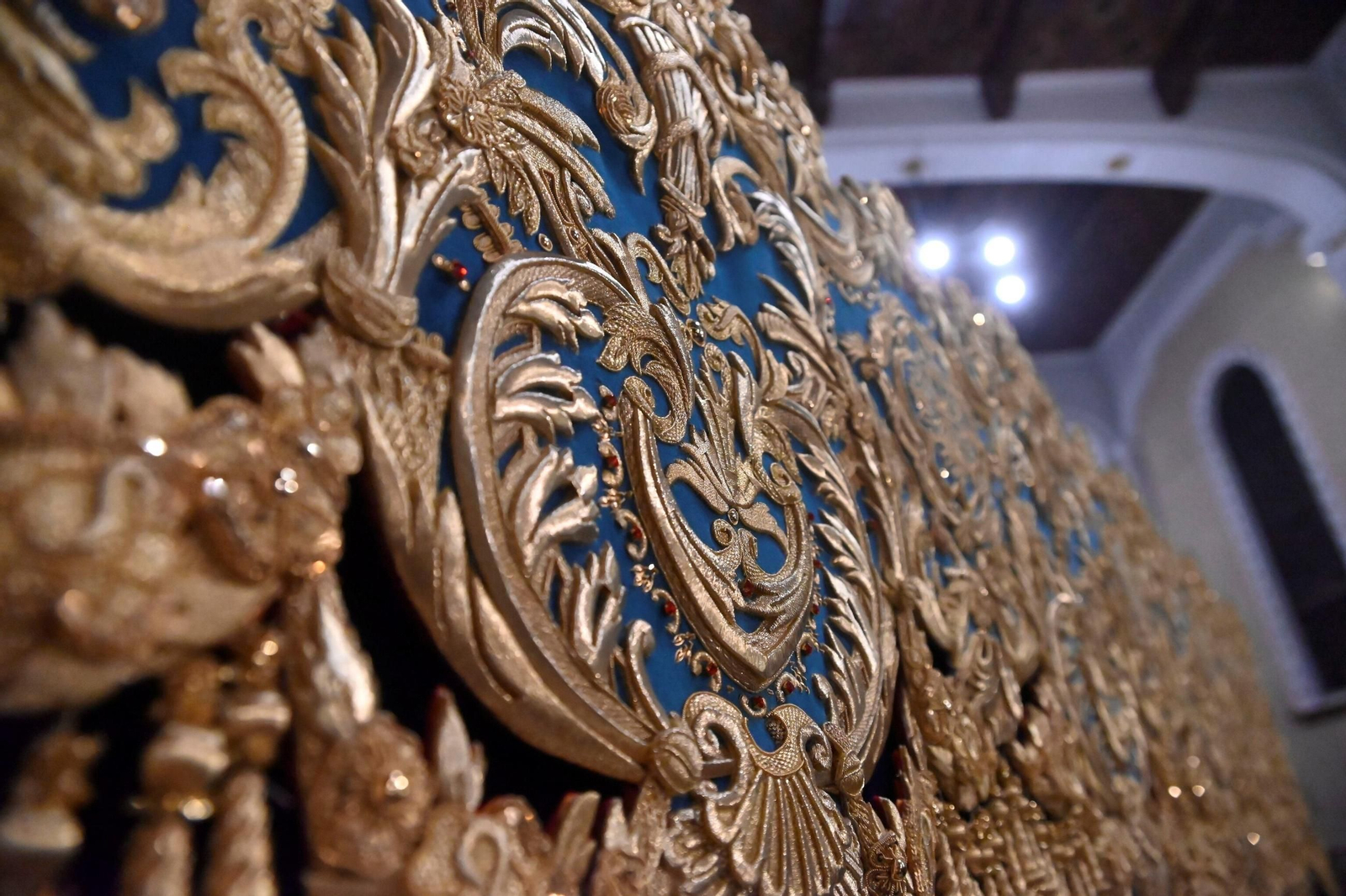 El Prendimiento de Córdoba presenta la primera de las bambalinas laterales del paso de palio de la Piedad