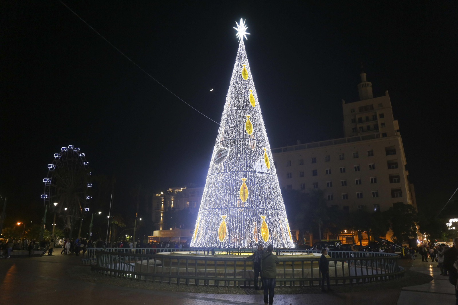 El alumbrado de Navidad de las calles de Málaga capital