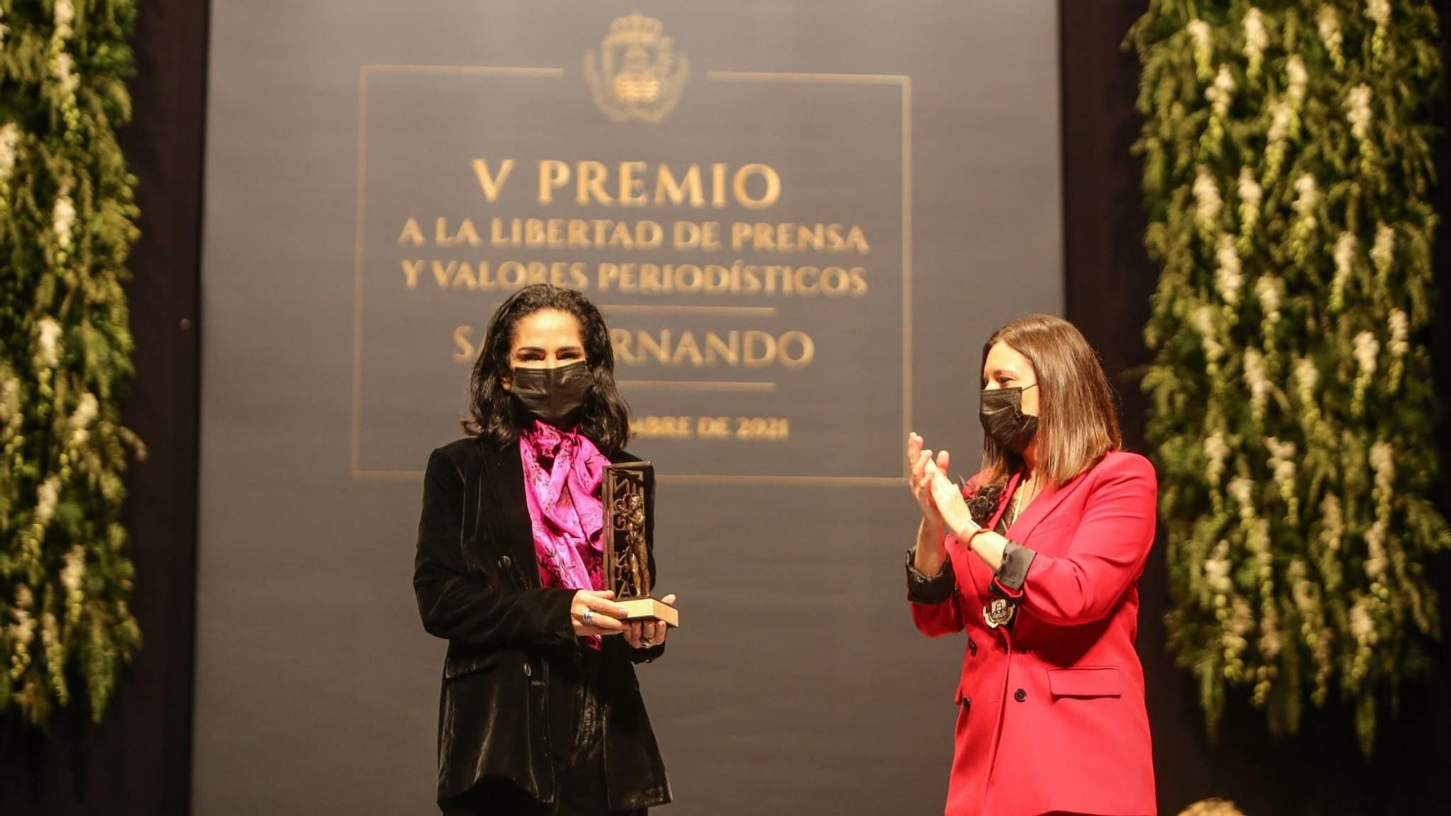Lydia Cacho, Premio a los Valores Periodísticos en San Fernando
