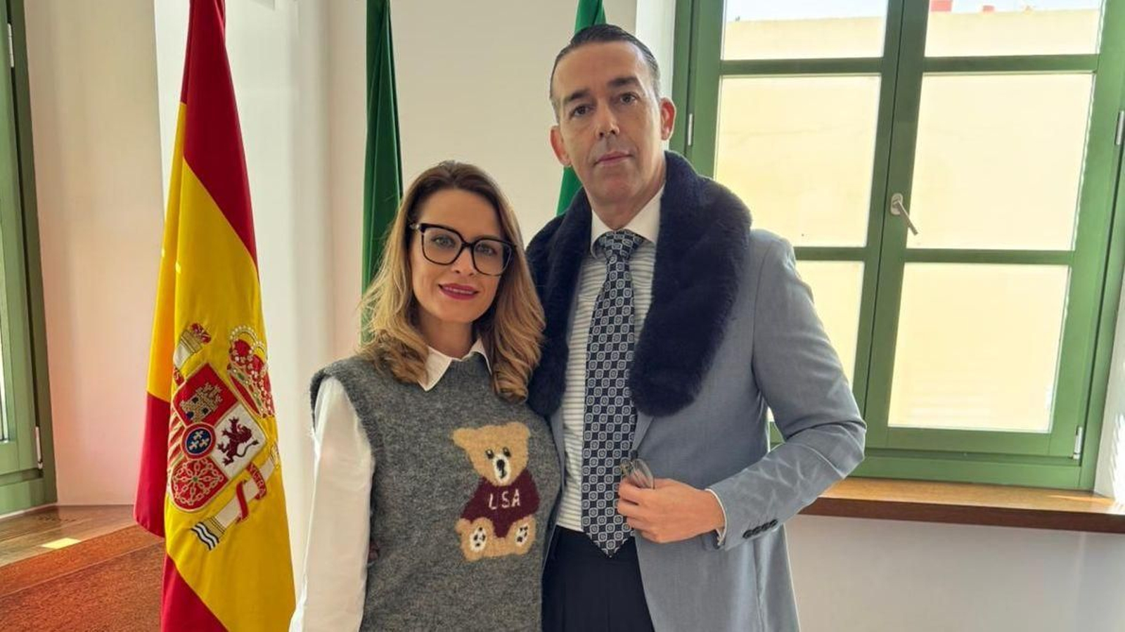 David Calleja, con la Reina de Occidente.