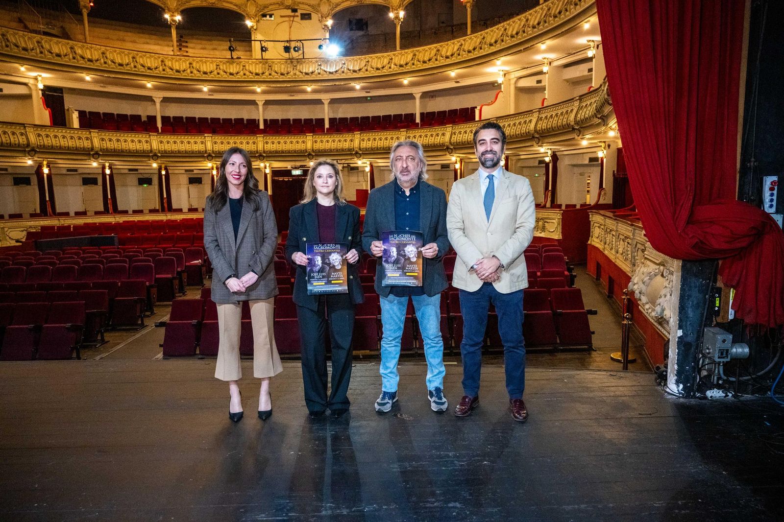 Estefanía Turia, María Segura, Juan Carmona y Joaquín Pérez de la blanca.