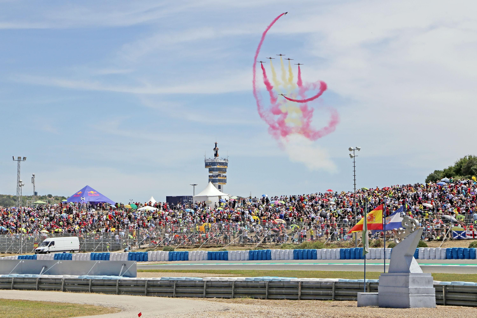 Imagen de uno de los graderíos del circuito de Jerez durante el Gran Premio del pasado año.