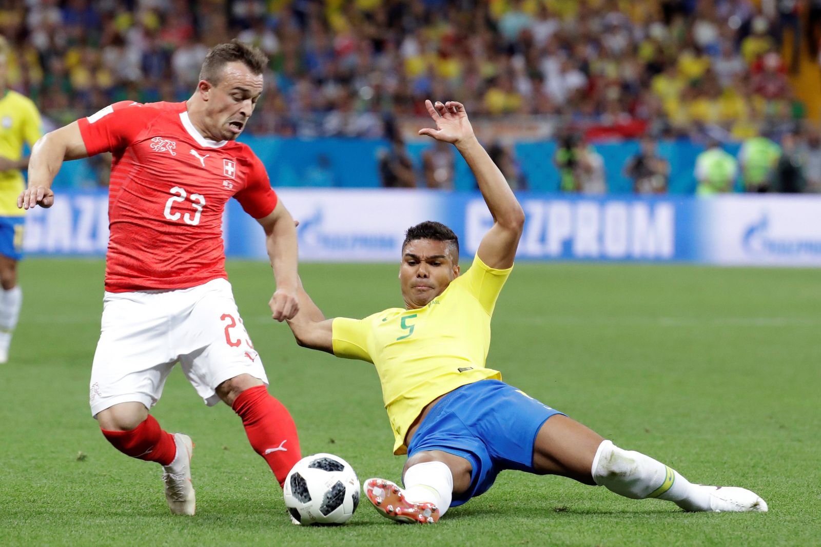 Las imágenes del Brasil-Suiza