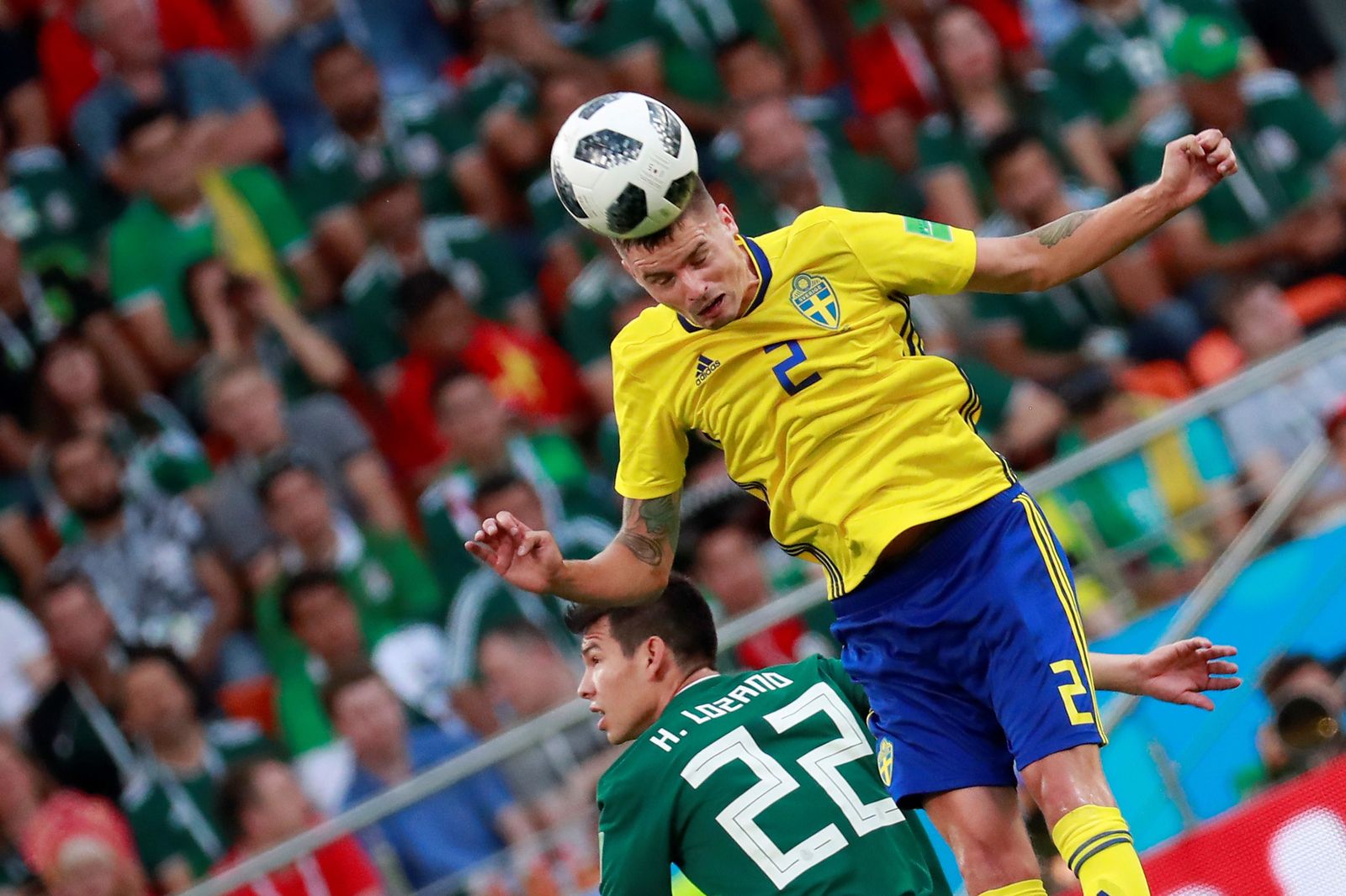 Las imágenes del México-Suecia