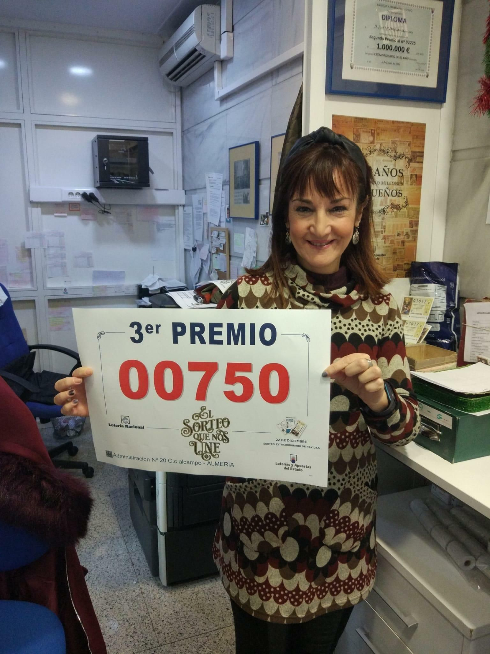 Maria José Delgado, dueña de la administración del Alcampo.