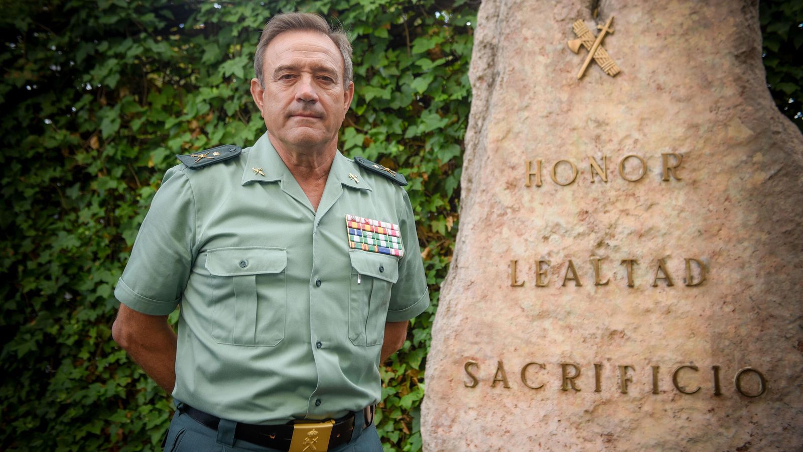 Alfonso Rodríguez Castillo, el pasado miércoles en el acuartelamiento sevillano de Eritaña.