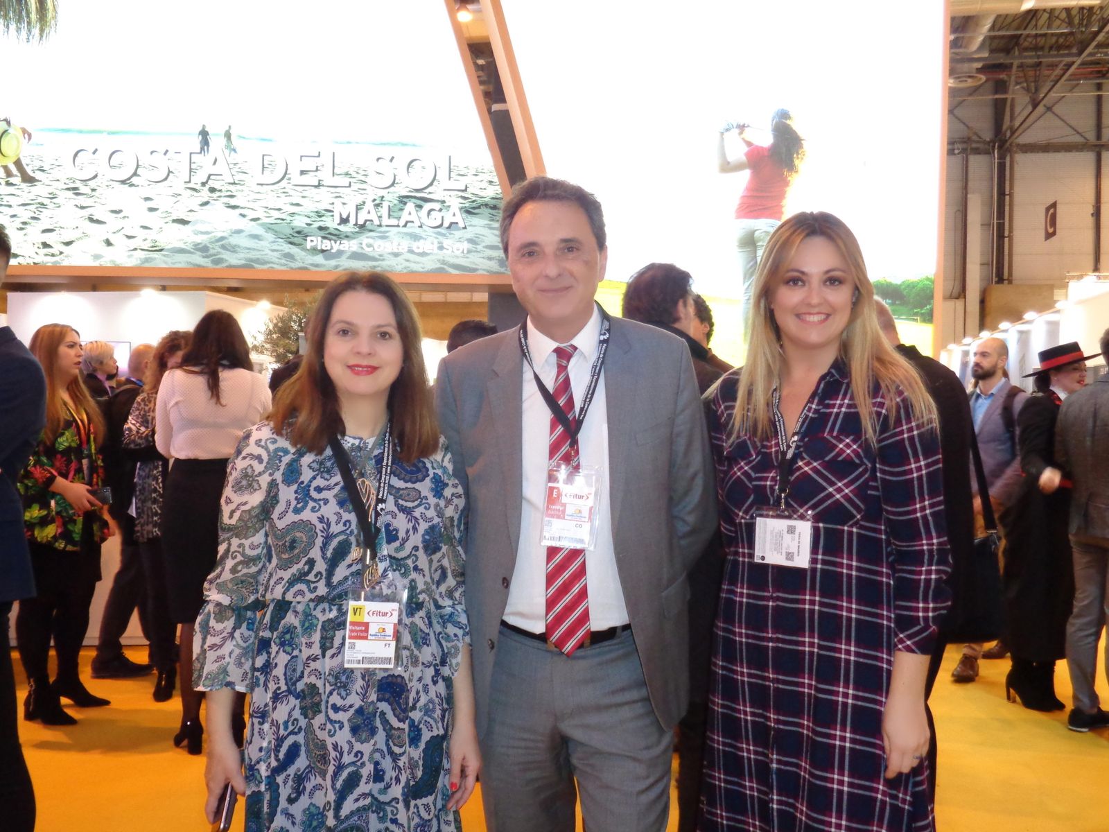 Maribel Tocón, José Ortiz y Aida Blanes, antes de presentar las propuestas de Torremolinos.