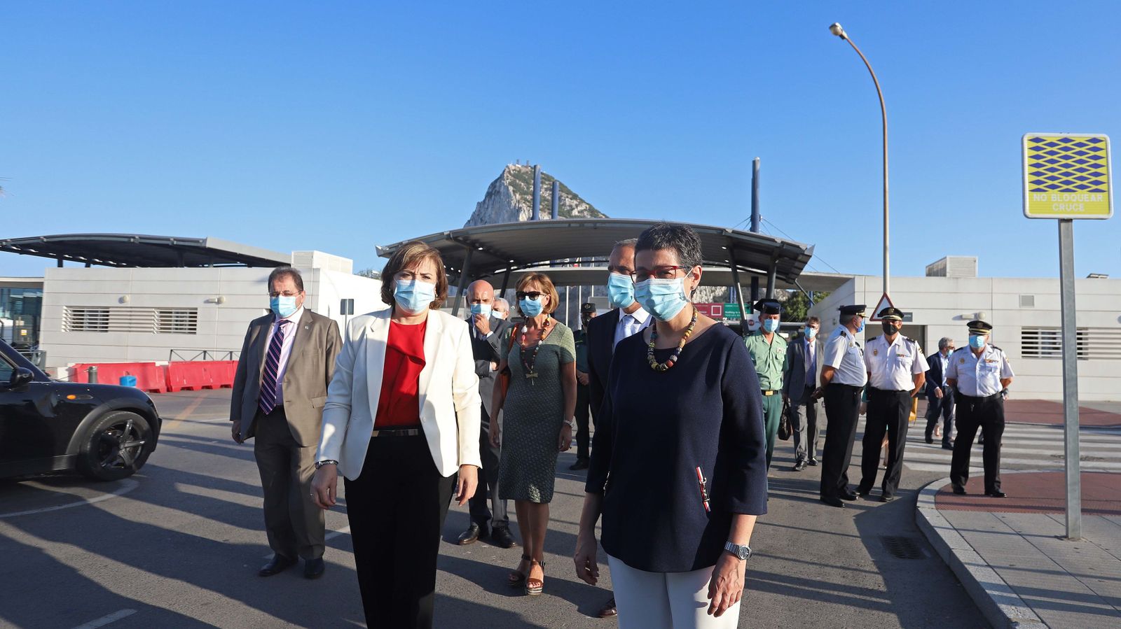 Visita de Arancha González Laya a La Línea y la Verja de Gibraltar