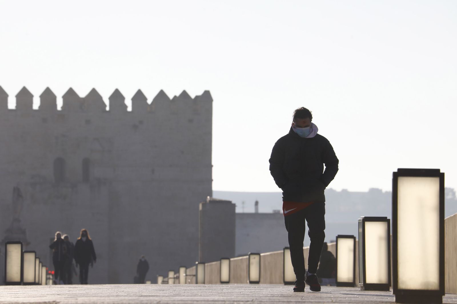 Las fotos de una gélida mañana en Córdoba con aviso amarillo por frío