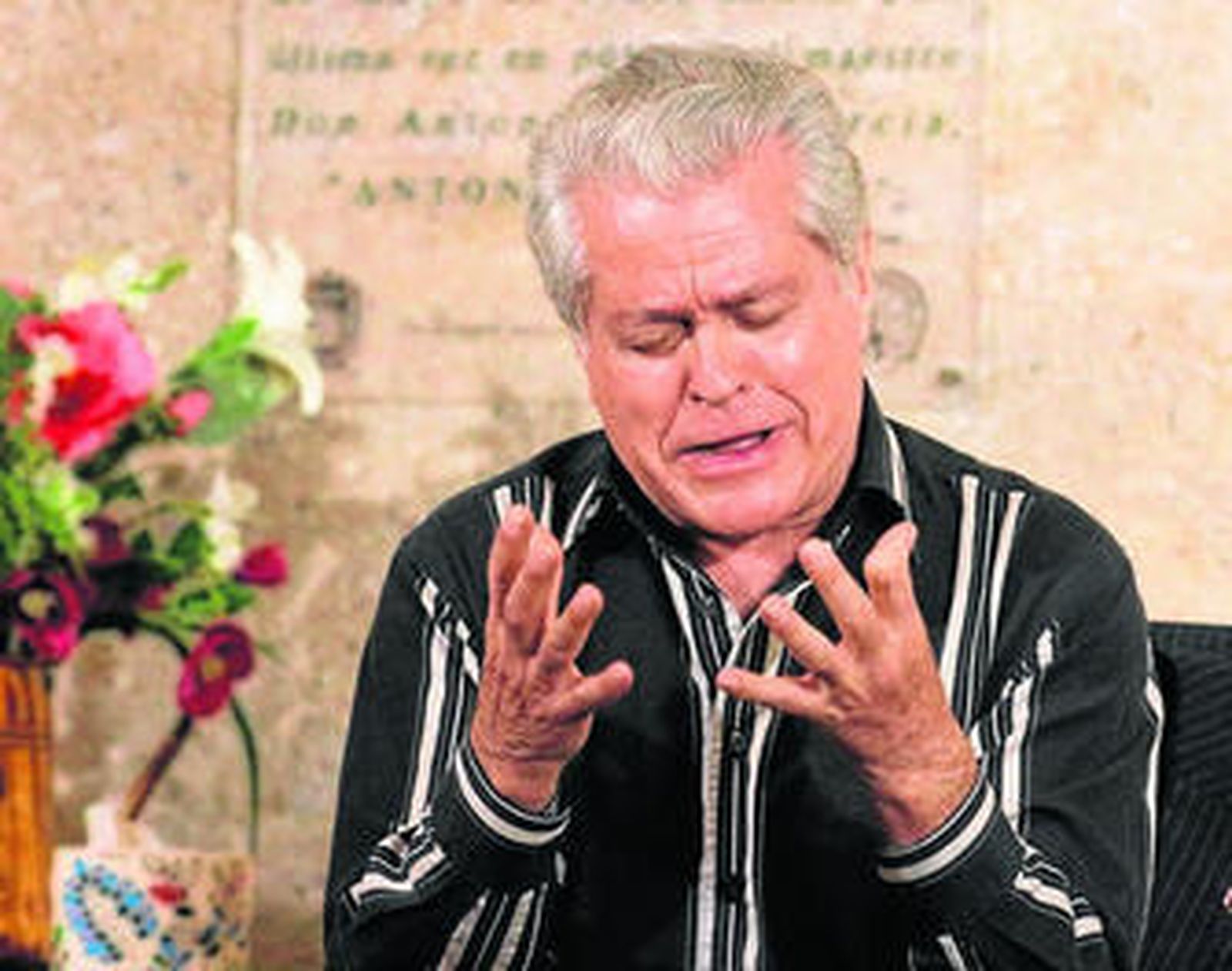 Alfonso Salmerón durante su gran actuación en Los Aljibes Árabes.