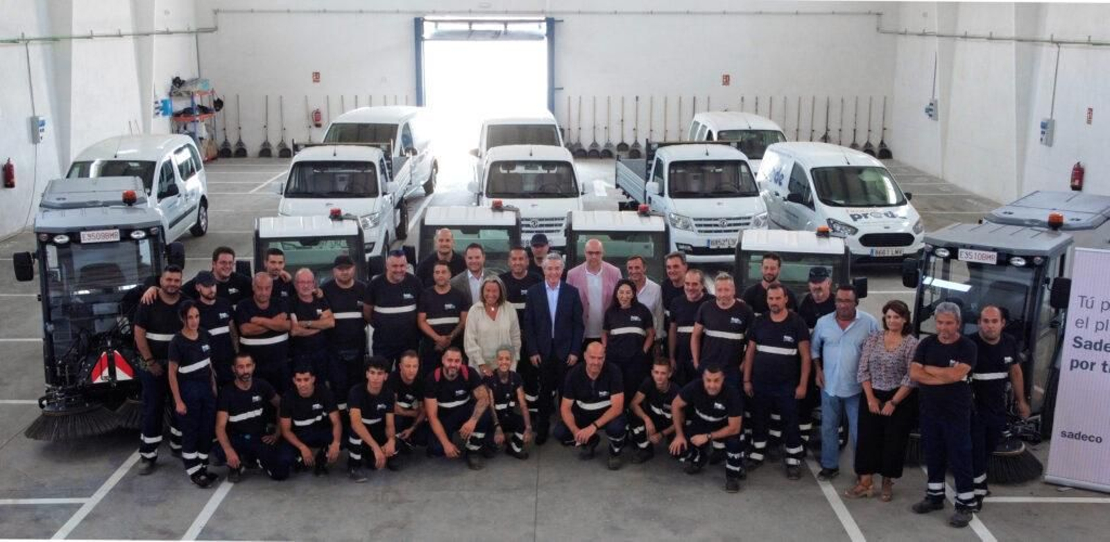 Fundación Prode y AMÁS Empleo junto a los técnicos de Sadeco.