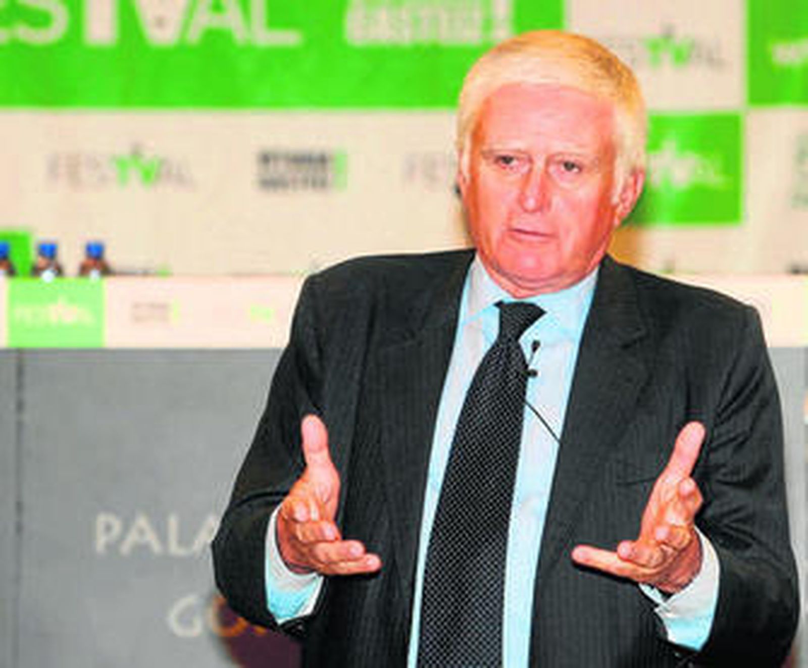 Paolo Vasile participó ayer en la cuarta jornada del FesTVal.