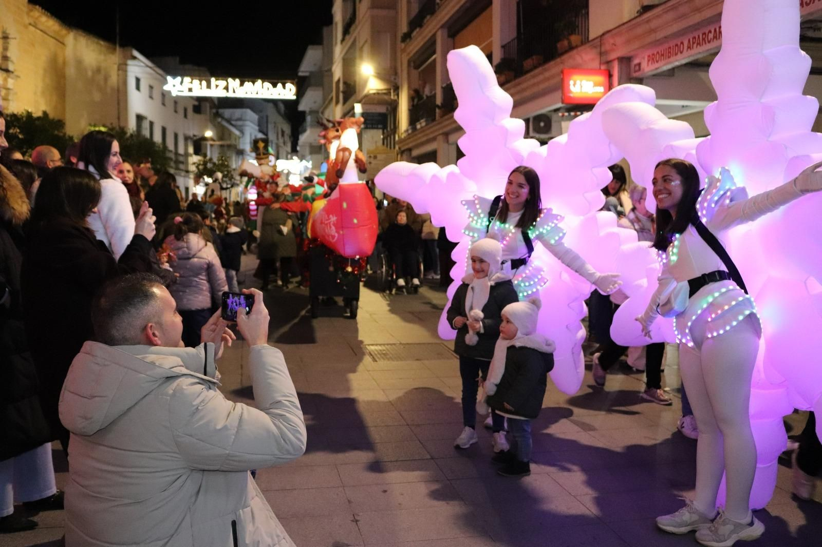 Inauguración del alumbrado especial de Navidad en Montilla