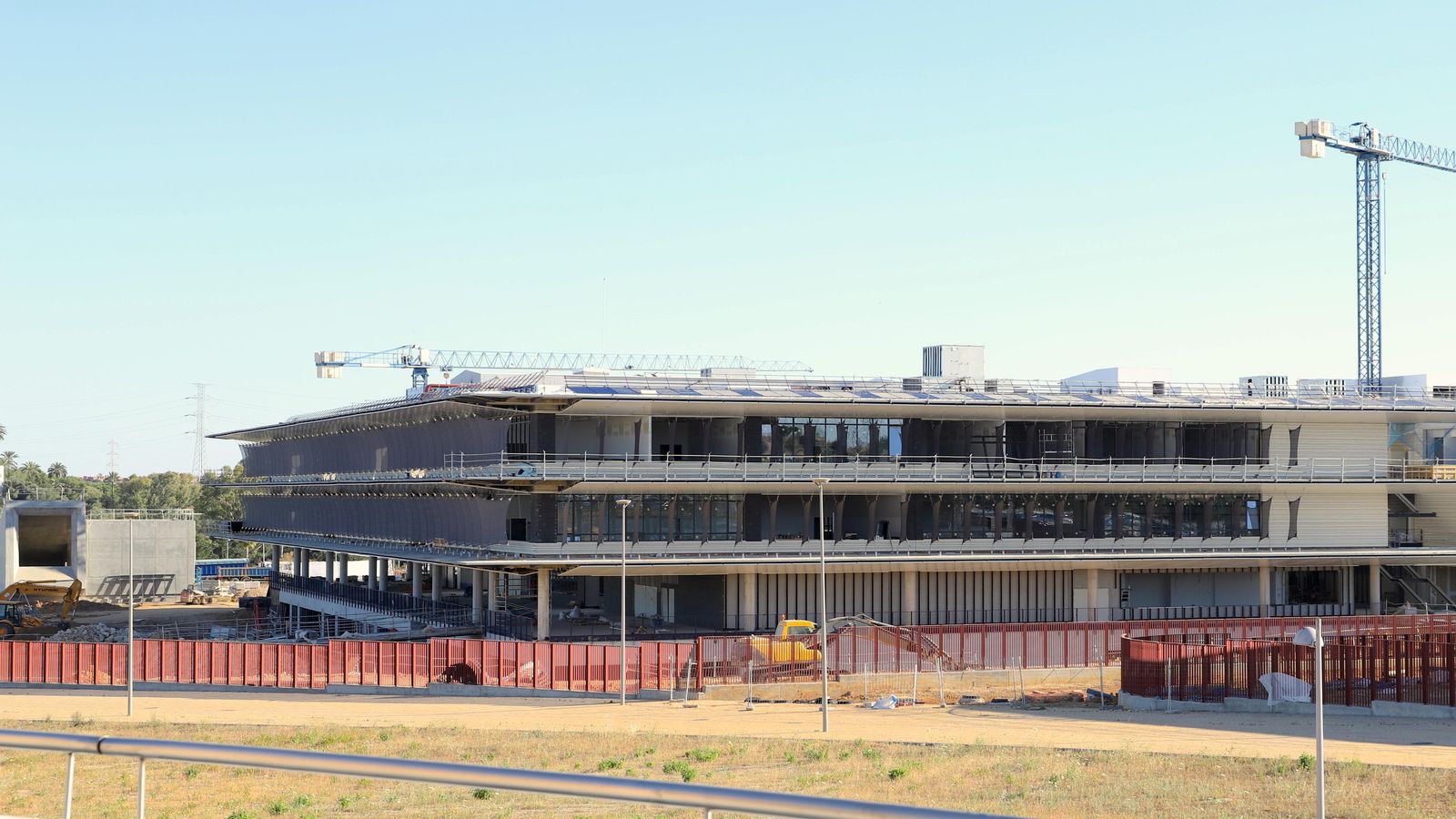 Imagen actual de las obras.