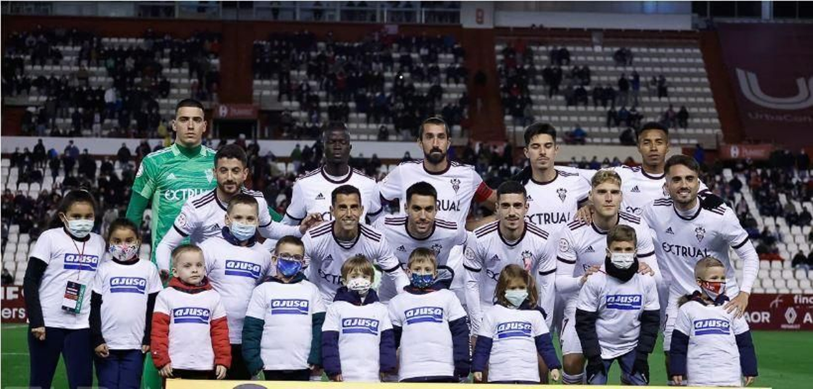 Once inicial del Albacete en el partido ante el Linares Deportivo