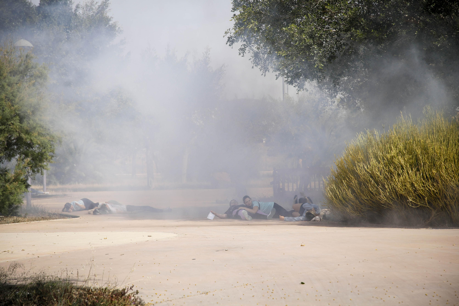 Las mejores imágenes del simulacro emergencias 061