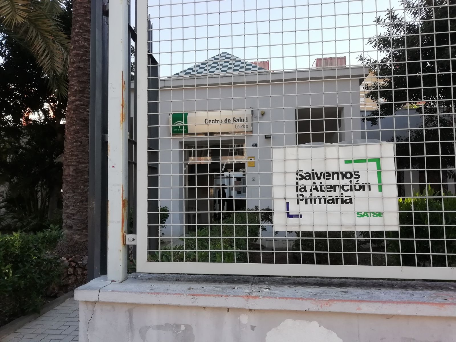 Un cartel de Satse sobre la Atención Primaria, en una imagen de archivo.