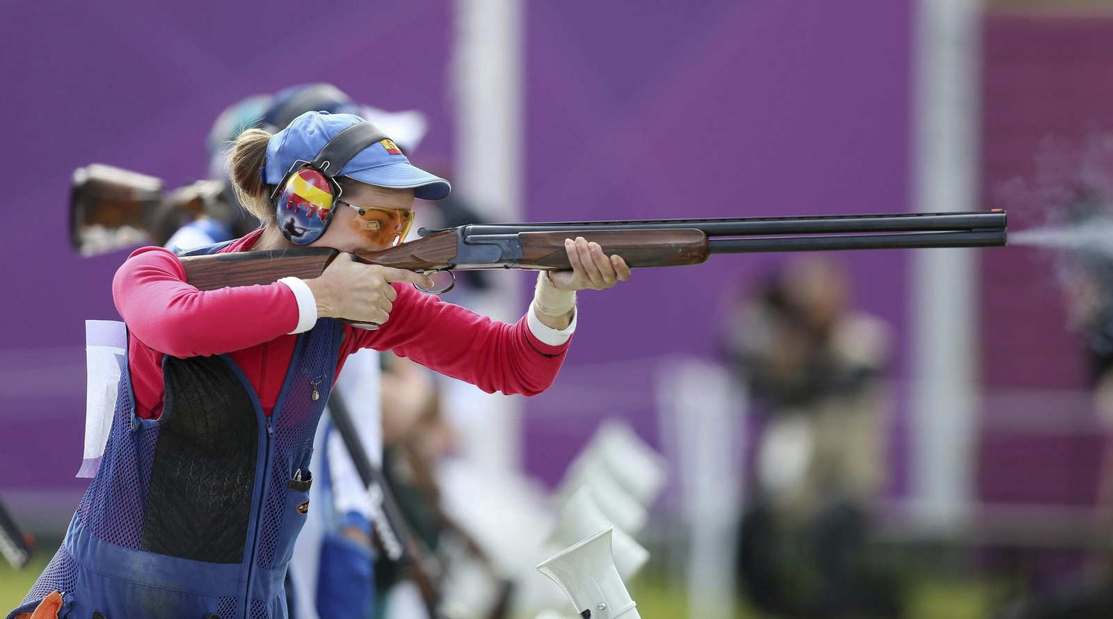 Fátima Gálvez, en una competición internacional representando a España.