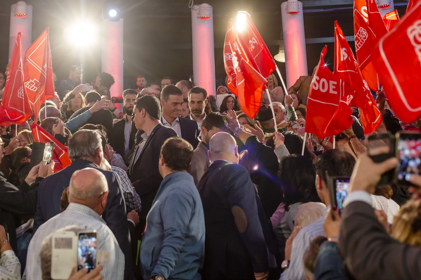 Imágenes del mitin del PSOE en Cádiz