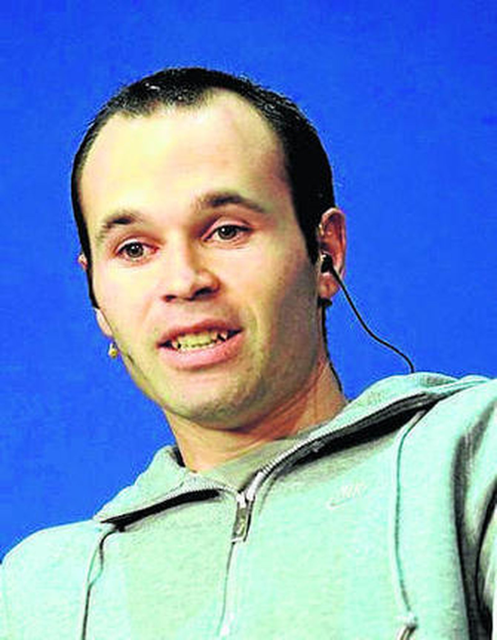 Cala, al salir en ambulancia.