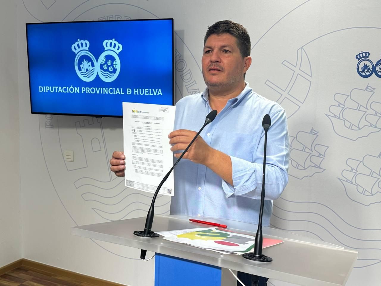 El diputado provincial de La Izquierda de Huelva, Marcos Toti. El diputado provincial de La Izquierda de Huelva, Marcos Toti.