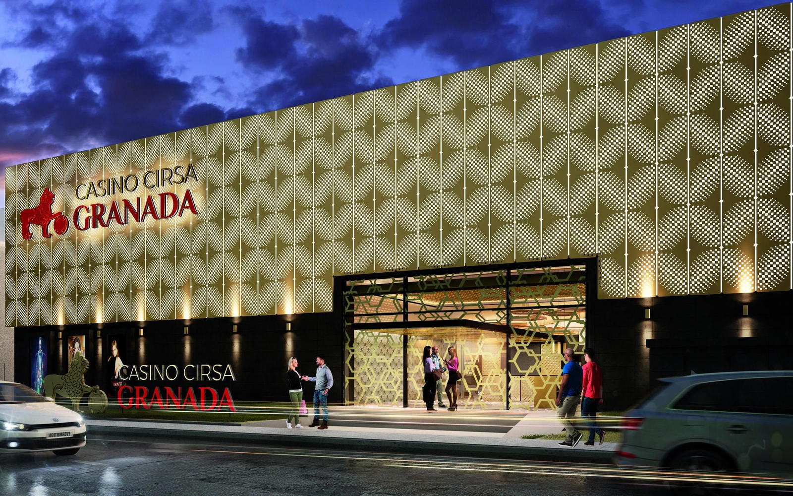 Fachada del hotel Camino según el proyecto de renovación para convertirse en una gran sala de juego.