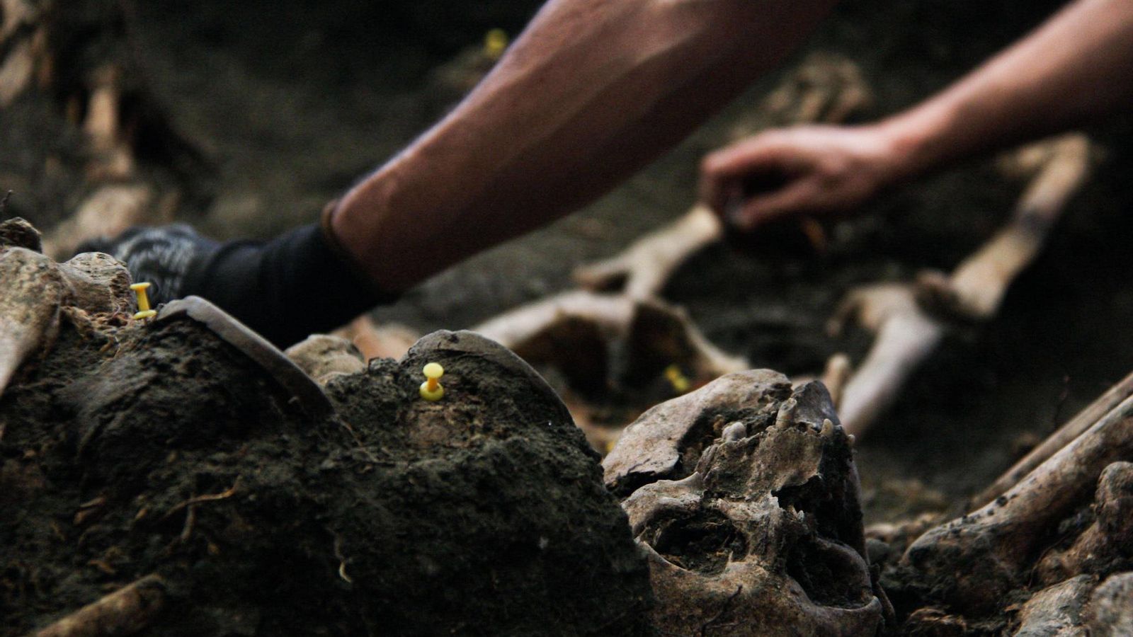 Restos óseos de víctima en Víznar