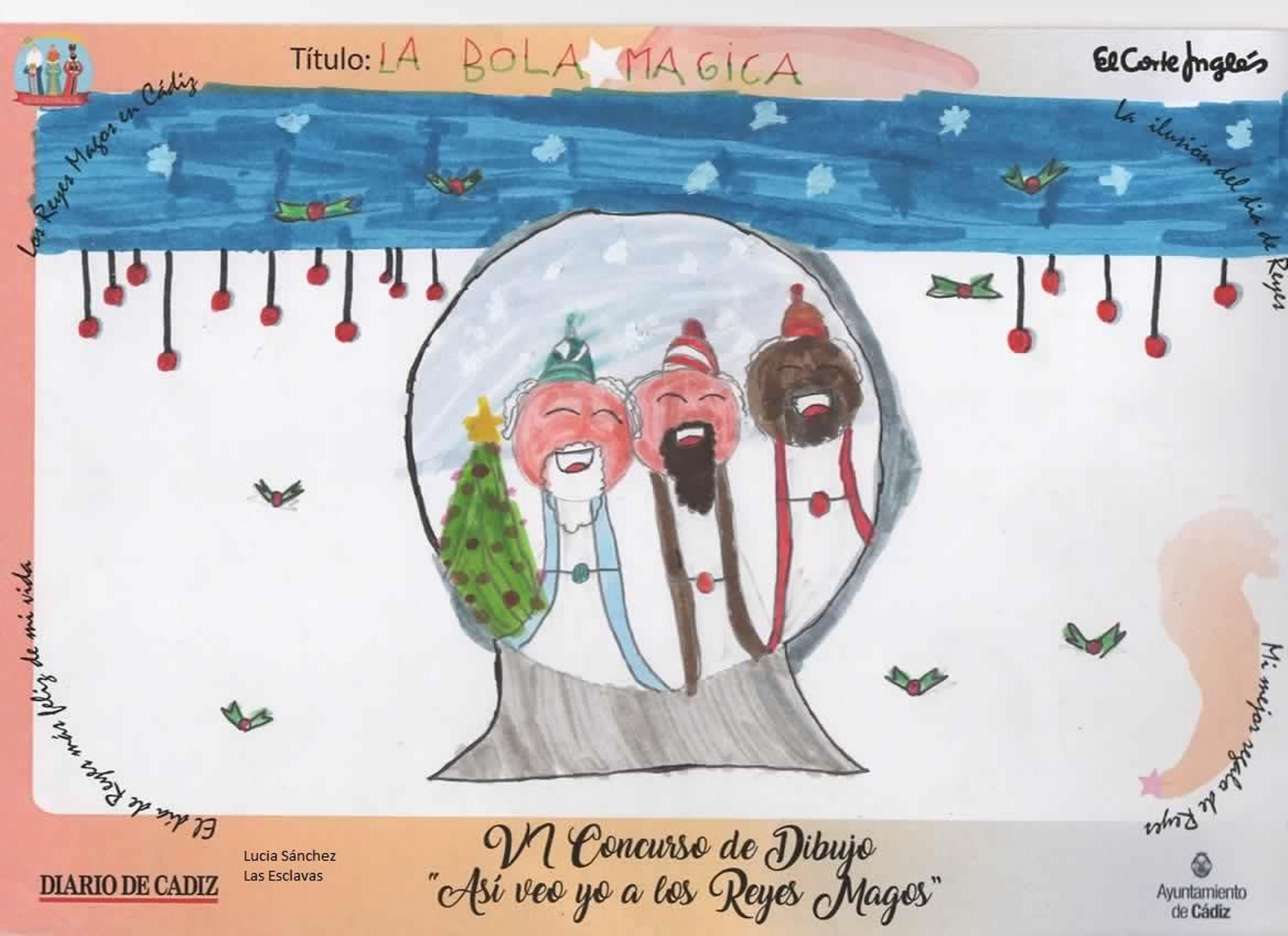 Los dibujos ganadores y semifinalistas del concurso 'Así veo yo a los Reyes Magos' en Cádiz.