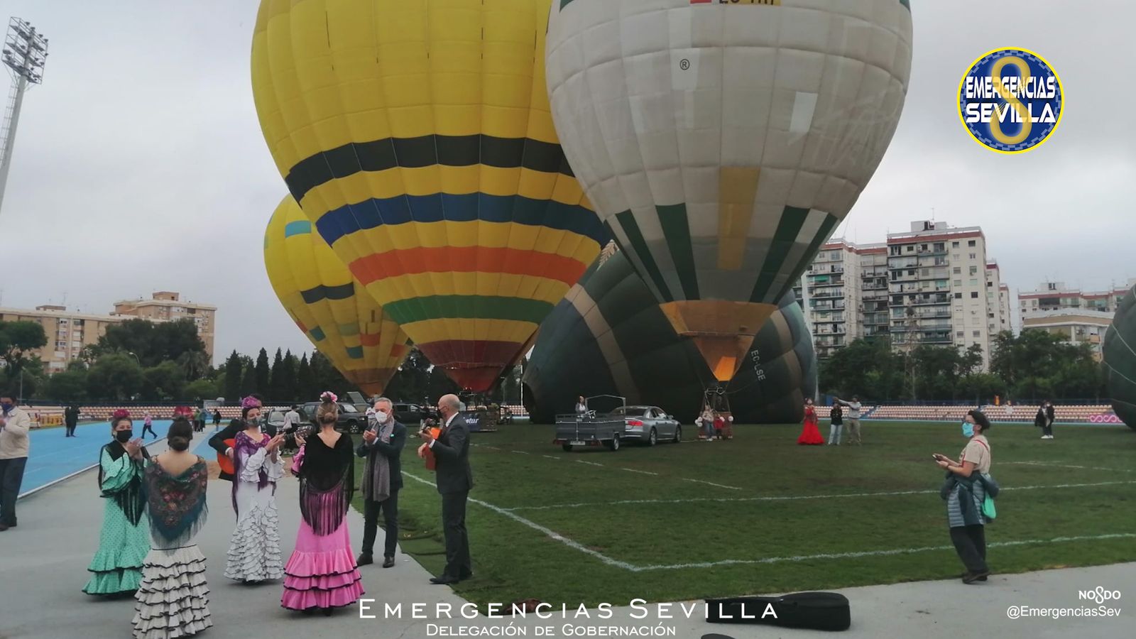 El dispositivo preparado en el Palacio de Deportes de San Pablo.