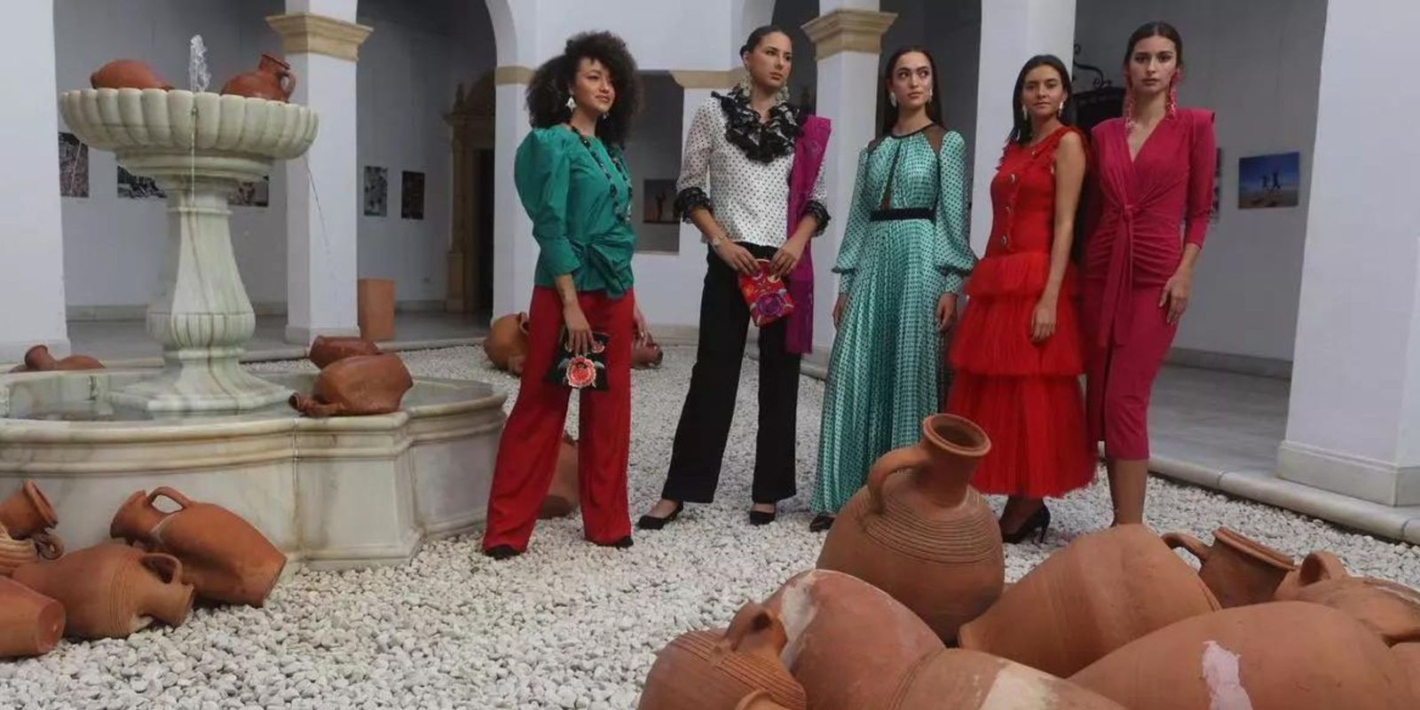 Varias modelos posan durante la presentación de la anterior edición de la Semana de la Moda de Andalucía