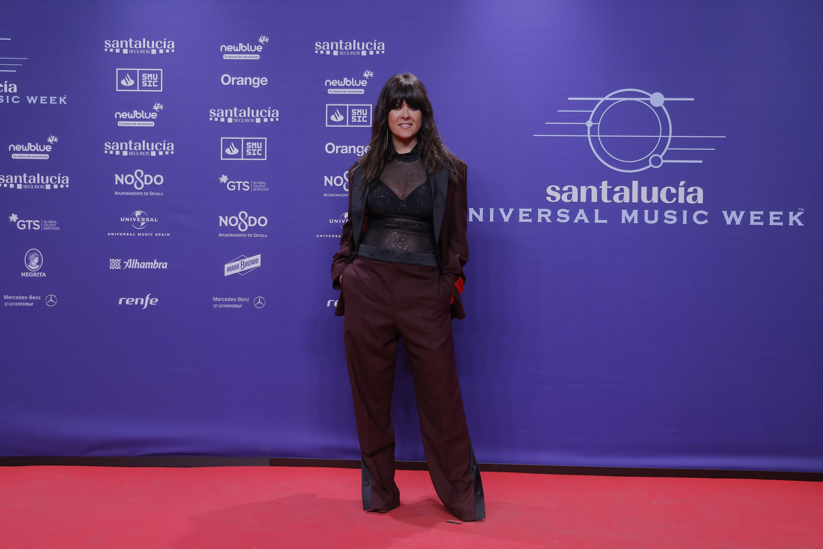 Famosos y artistas en la alfombra roja de la gala del flamenco en los 'Santalucía Universal Music Week'