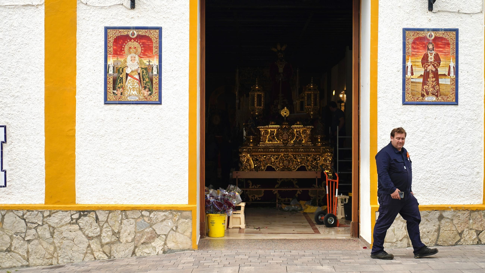 Fotos: El Medinaceli, Señor de Algeciras, preparado para bendecir las calles de la ciudad otro Martes Santo