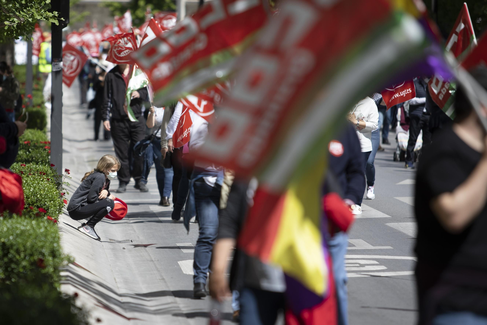 Fotos: Manifestación del 1º de Mayo en Granada